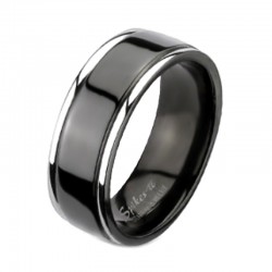 Fekete Titánium Karikagyűrű 