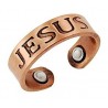 Állítható Mágneses Rézgyűrű JESUS Felirattal 